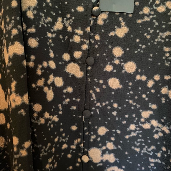 Arna York collection size 22/24 tunic. Black and tan splatter pattern nwt - Picture 6 of 9